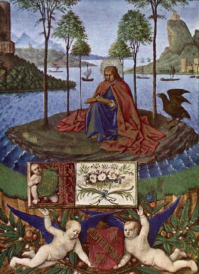 St John at Patmos, Jean Fouquet